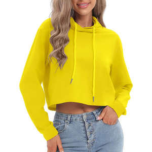 Sweat à capuche personnalisé pour femmes Sweat-shirt à capuche décontracté pour femmes Pull-over recadrée Sweat à capuche oversize pour femme - Product Image 3