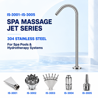 Jet de massage hydrothérapeutique col de cygne en acier inoxydable 304 à fixation au sol pour piscines d'hôtels, de complexes hôteliers et de spas bien-être