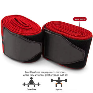 Mejor diseño personalizado elástico ruso gimnasio levantamiento de pesas accesorios de Fitness de alta resistencia rodilleras - Product Image 2