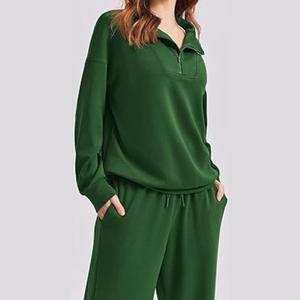 ชุดวอร์มมีฮู้ดพิมพ์ลายแฟชั่น ผ้าฟลีซ สำหรับฤดูหนาว ทรงเข้ารูป ไซส์ใหญ่ ผู้หญิง ผ้าโพลีเอสเตอร์/คอตตอน ระบายอากาศ แห้งเร็ว - Product Image 3