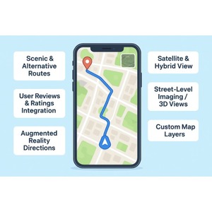 Ứng dụng điều hướng và bản đồ thông minh với trình theo dõi vị trí tìm đường GPS hướng dẫn du lịch bản đồ ngoại tuyến và chỉ đường thời gian thực - Product Image 1
