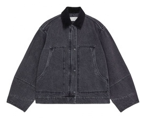 Camisa de Mezclilla para Hombre, Estilo Primavera, Personalizada, Nueva, de Algodón y Lino Lavado, Cuello Casual Simple - Product Image 1