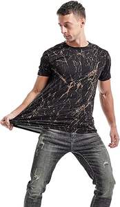 Camiseta de algodón pesado de lujo de 250gsm de gran tamaño para hombre, ropa de calle de algodón 100% de diseño personalizado con hombro caído - Product Image 4