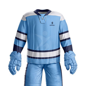 Uniforme de hockey sur glace respirant le plus populaire avec logo personnalisé pour hommes adultes grandes tailles, couleurs et tissus personnalisables - Product Image 5