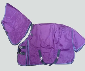 Fabricante de fábrica Equine Winter Horse Alfombra Impermeable Exterior Shell Poliéster Nylon Forro Tela Kanpur India Tack Shop - Product Image 6
