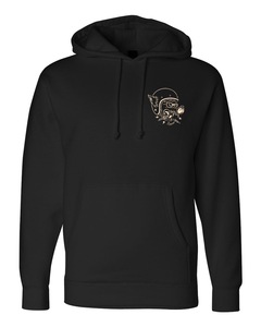 Sweats à capuche pour hommes de haute qualité 80% coton + 20% polyester couleur noire logo personnalisé conception gratuite meilleur prix fabriqué au Vietnam - Product Image 5