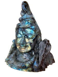 Hot Selling Beautiful Labradorite <b>Shiva</b> Carving Sculpture Hand Carved Statue Figurine Gemstone Religious Indian <b>Art</b> Collectible - Product Image 5