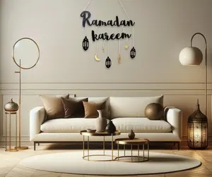 Art mural en bois Art Déco de qualité supérieure, fait à la main avec des matériaux écologiques pour un usage religieux et rituel, décoration murale - Product Image 3