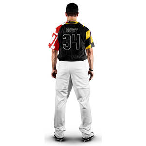 Maillot de baseball à manches courtes personnalisable de haute qualité, séchage rapide, respirant, confortable, coton/polyester - Product Image 6
