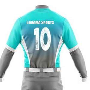 Jersey de béisbol de poliéster 100% personalizado, uniforme transpirable con logotipo impreso, ropa de béisbol - Product Image 4