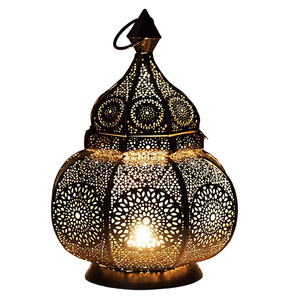 High Quality <b>Brass</b> Vintage Embossed <b>Lantern</b> With Polish Finished For Tabletop Decor Arabic <b>Lantern</b> For Home Decoration - Product Image 1