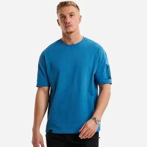 Camiseta de algodón 100% de gran tamaño para hombre, camiseta unisex de moda de calle con impresión digital fresca, logotipo personalizado al por mayor, transpirable, secado rápido - Product Image 3