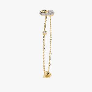 Pulsera de diamantes de moissanita de oro amarillo de 10K/14K de lujo para mujer con cadena ajustable joyería fina para uso diario y regalos - Product Image 3