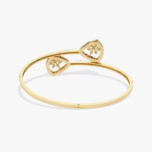 Venta caliente diseño único pulsera de tenis para mujer plata/moissanita diamante K 10/14K oro amarillo pulsera de joyería fina - Product Image 4