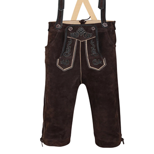 Lederhose กางเกงผ้าบาวาเรียนผู้ชายแบบปรับแต่งได้สายหนังแท้พร้อมโลโก้แบบกำหนดเองสำหรับฤดูกาลใหม่ - Product Image 1