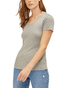 <b>Ladies</b> Cotton T Shirt Short Sleeve Lightweight Crew <b>Neck</b> Comfortable Tee Perfect For Summer Daily Outfitwear - Product Image 4