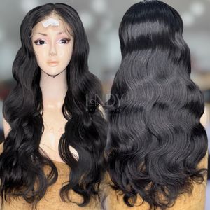 Prix de gros 100% Perruque de cheveux humains vietnamiens Body Wave Perruque de dentelle frontale de couleur naturelle - Product Image 5