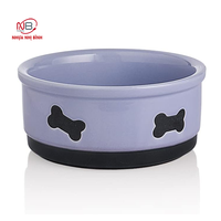 Bols pour chiens et chats en plastique de qualité supérieure, écologiques, ronds, élégants, durables, robustes, avec fond antidérapant, mangeoire multi-animaux