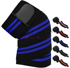 Sangles de coude de sport en coton de haute qualité, logo personnalisable, épaisses, respirantes, soulagement de la douleur, soutien pour la musculation unisexe - Product Image 3