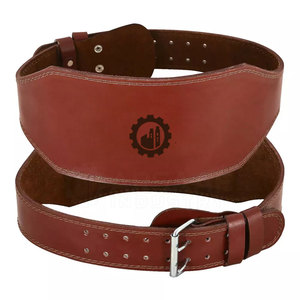 Service OEM, ceinture de musculation en cuir de haute qualité, antidérapante, réglable, robuste, pour l'entraînement en salle de sport et le soutien du dos - Product Image 1
