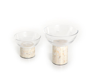 Ensemble cadeau de Noël de 2 bol en résine nacrée Base en acrylique transparent bol de décoration de nourriture de fruits vaisselle Unique/bol à soupe - Product Image 5