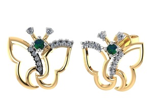 Vente en gros de bijoux élégants 18K superbes ensembles de pendentifs charmants de meilleure qualité avec certificat IGI pour l'exportation de commerces en ligne - Product Image 4