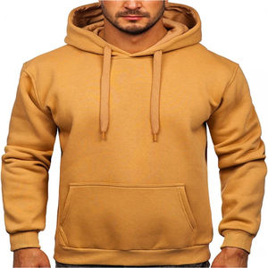 High Quality 380g <b>Black</b> Cotton Men's Streetwear <b>Hoodie</b> Oversized 3D Embossed Print Winter Clothing Solid Pattern <b>Plain</b> Dyed - Product Image 1