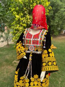 Venta al por mayor OEM Afganistán fabuloso Banjara Tribal étnico vintage afgano/Pakistán Kuchi fiesta tradicional vestido Kuchi vestido - Product Image 4