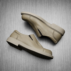 Chaussures Oxford en cuir de vachette pleine fleur avec talon amorti et design antidérapant, chaussures habillées pour hommes, chaussures en cuir - Product Image 2