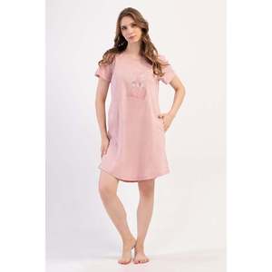 Tunique KADIN P.SUPREM XXL à col rond, manches courtes, poches ovales - Rose - Rose - Product Image 1