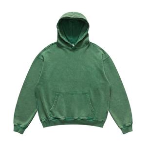 Pull à capuche délavé Hip-Hop Vintage Distressed Heavyweight 500 gsm Oversize Top pour hommes Automne Hiver - Product Image 5