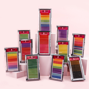 Kits de entrenamiento de extensiones de pestañas de neón UV, pestañas individuales que brillan en la oscuridad, caja de embalaje de pestañas de Vietnam, suministros, cinta adhesiva - Product Image 6