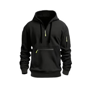 Pull à capuche en coton de qualité supérieure à logo personnalisé pour hommes, vêtements de course d'automne, fournisseur OEM - Product Image 3