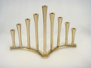 Shining Finished <b>Brass</b> 9 <b>Stick</b> <b>Candle</b> Holder for Home Wedding Party Decorative Item - Product Image 3