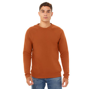 Bella + Canvas 3901 Unisex Ultra-Soft Raglan Sudadera Athletic Heather Crew Neck Fleece para invierno Estampado bordado personalizado - Product Image 4
