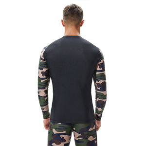 OEM en blanco precio competitivo buena venta calidad superior sublimación impresa hombres desgaste de secado rápido adultos deportes Rash Guard Top - Product Image 3