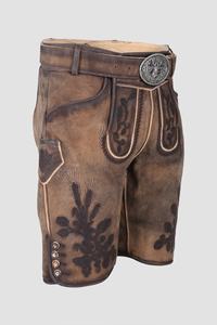 Alta calidad alemán Trachten bávaro Lederhosen Oktoberfest Kurz cabra gamuza lederhose 2025 - Product Image 3