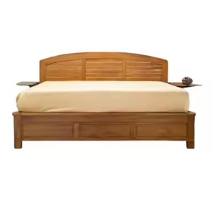 Lit en bois Teck Designs simples Meubles de chambre à coucher de qualité supérieure faits à la main du centre de Java en Indonésie - Product Image 1