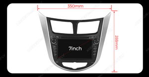 MEKEDE H2 8 คอร์ รองรับ CarPlay และ Android Auto พร้อมระบบ GPS สำหรับรถยนต์ฮุนได เวอร์นา โซลาริส แอคเซนต์ ปี 2010-2016 จอ 7 นิ้ว วิทยุติดรถยนต์จากผู้จำหน่าย - Product Image 3