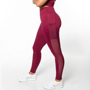 Leggings de yoga pour femmes taille haute tricoté respirant antibactérien en nylon athlétique Gym Fitness entraînement fabricant OEM - Product Image 1