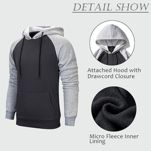 Jersey sin mangas ajustado de alta calidad para hombre, de entrenamiento atlético Sudadera con capucha, ropa deportiva de talla grande personalizada para forro de punto - Product Image 1