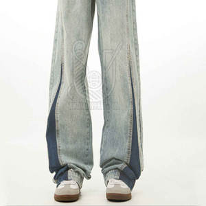 Pantalones Vaqueros Casuales de Verano para Mujer, Corte Recto, Ajuste Regular, Transpirables, 100% Algodón, Fabricante Profesional de Fábrica, Venta al por Mayor - Product Image 6