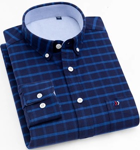 เสื้อเชิ้ตผ้าสักหลาดแขนยาวผ้าฝ้าย100% มีซิปกระดุมปิดกระเป๋าหน้าอกตามสั่ง - Product Image 3