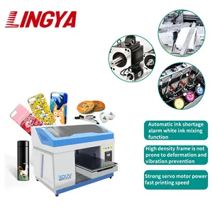 LingyaA3UV Printing Machine Small 3060 White Clear Lacquer Printing Mini UV Printers Signboard Display Frame Flat Plate Printers