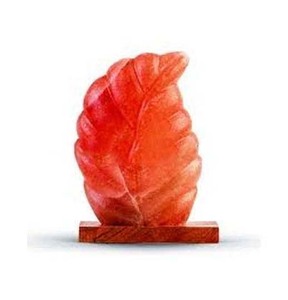 Soporte de candelita orgánico en forma de hoja de cristal de sal del Himalaya Natural 100% estilo piramidal para decoración votiva de bienestar - Product Image 2