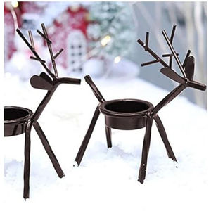 Bougeoir de renne créatif bougeoir en métal vintage pour la meilleure vente bougeoir décoratif de Noël - Product Image 5
