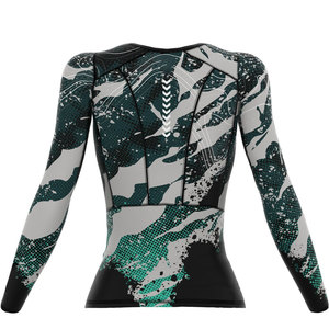 Haut d'entraînement à manches longues sur mesure pour femmes Chemise athlétique évacuant l'humidité pour la gym et la course à pied - Product Image 4