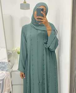 Abaya modeste unique de créateur avec belle broderie Abayas modestes de luxe pour les mariages événements formels Meilleur prix de gros - Product Image 5