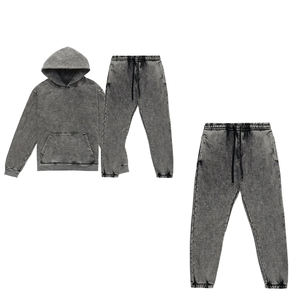 Collar con capucha de chándal lavado con ácido para hombre hecho a medida de la mejor calidad con el último diseño al por mayor a precios bajos para el invierno - Product Image 3