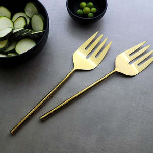 Ensemble de serveurs à salade à long manche en métal de meilleure qualité pour restaurants hôtel mariage au prix de gros - Product Image 5